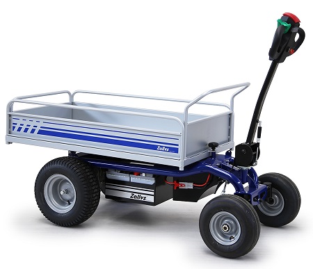 Zallys JESPI - Elektrotransporter mit 4 Rädern, es kann für verschiedene Spezialanwendungen eingesetzt werden