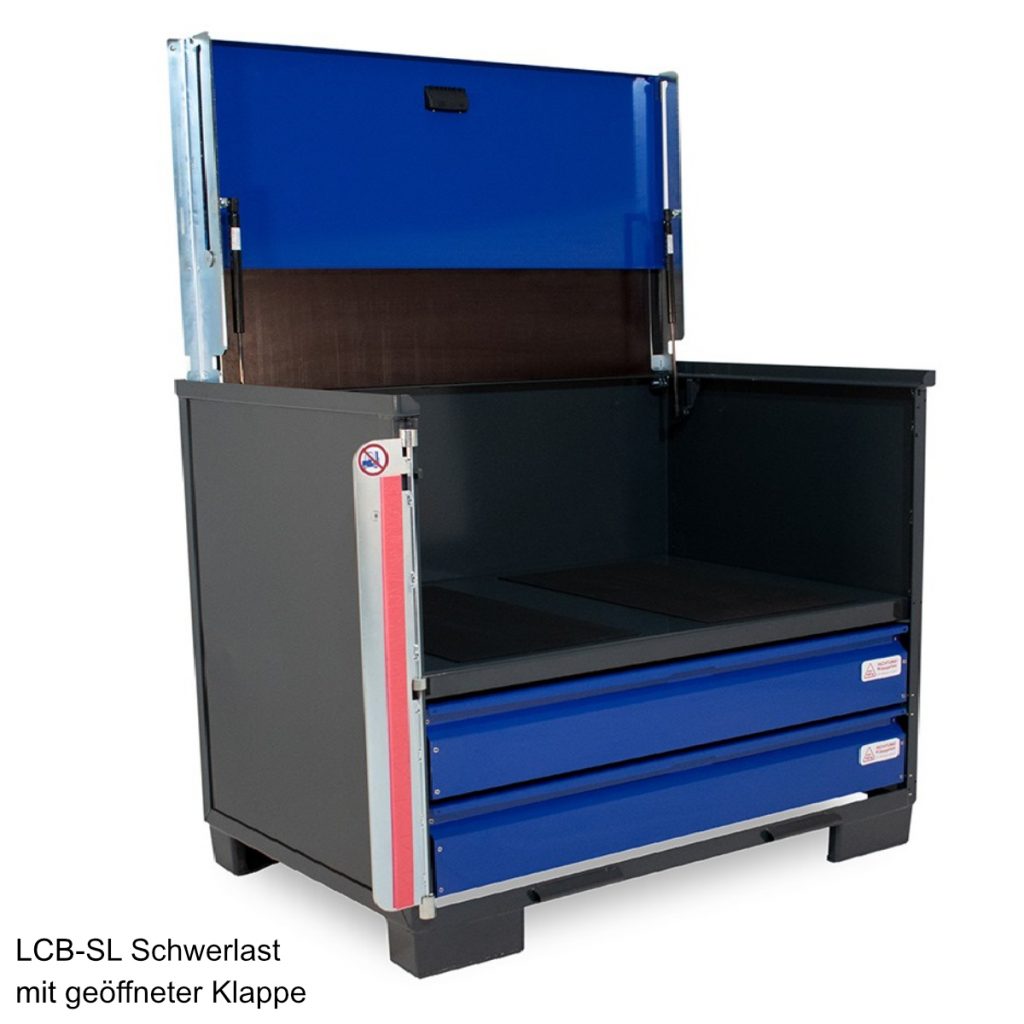 LCB-SL Schwerlast mit geöffneter Klappe